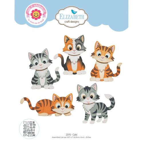 Elizabeth Craft Designs Meet the Cats Die Cats by Cute & Whimsical (2370)