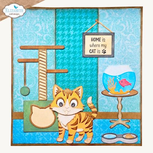 Elizabeth Craft Designs Meet the Cats Stamps Cat Sentiments by Cute & Whimsical (CS459)