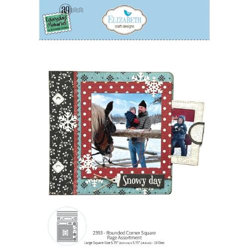 Elizabeth Craft Designs Rounded Corner Square Page Assortment (2393)