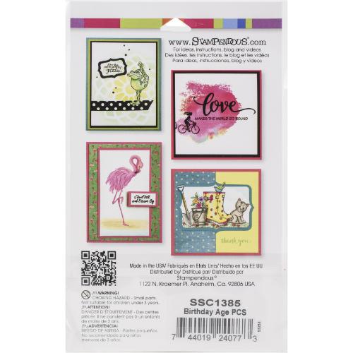 Stampendous Clear Stamps - SSC1385 Birthday Age
