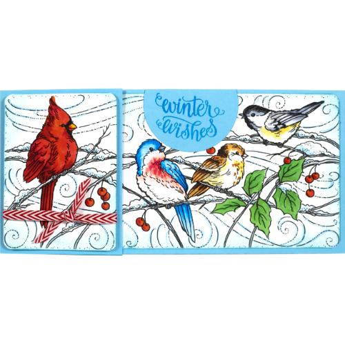 Stampendous Perfectly Clear Stamps-Brushed Greetings - SSC1419