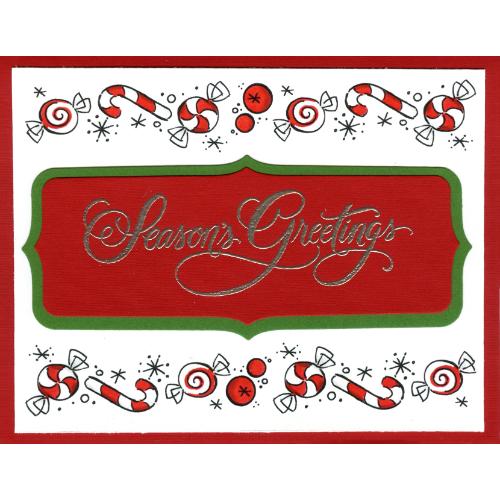 Stampendous Perfectly Clear Stamps-Brushed Greetings - SSC1419