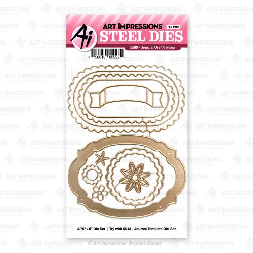 Art Impressions - Journal Oval Frames Die Set