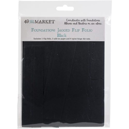 49 And Market Foundations Jagged Flip Folio Black