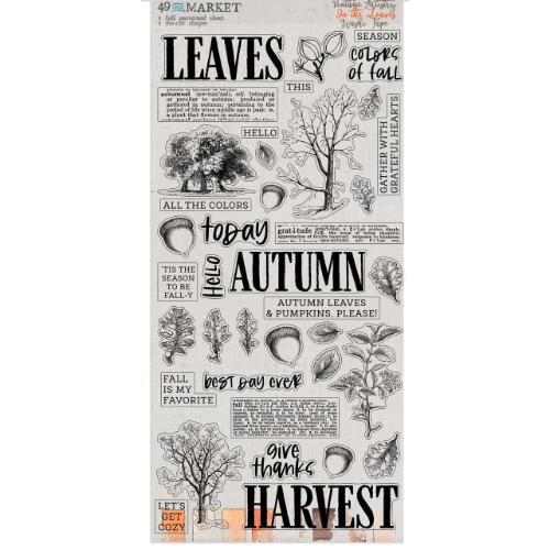 49 and Market - Full Patterned Sheet - In the Leaves Washi Tape