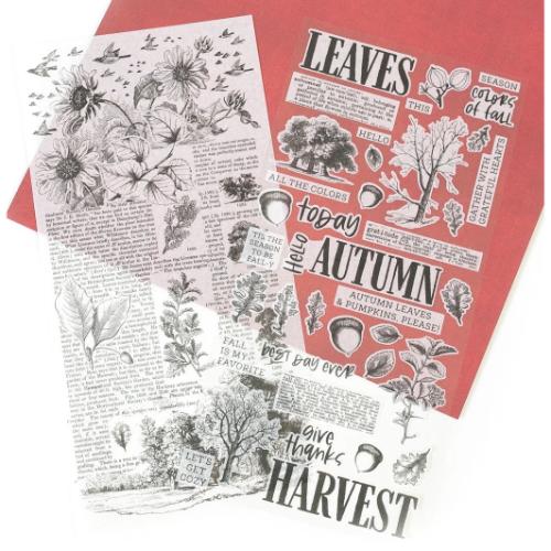 49 and Market - Full Patterned Sheet - In the Leaves Washi Tape
