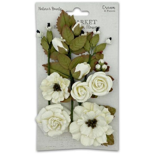 49 And Market Nature's Bounty Paper Flowers Cream