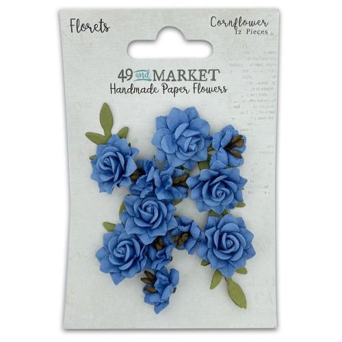 49 And Market Florets Paper Flowers Cornflower