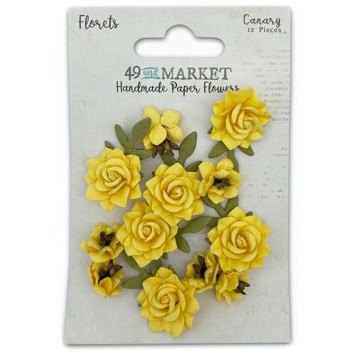 49 And Market Florets Paper Flowers Canary