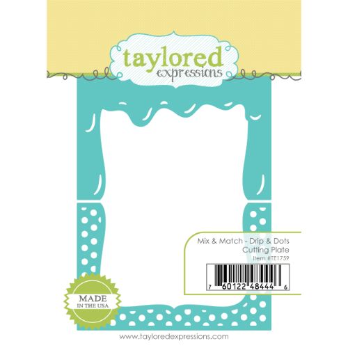 Taylored Expressions - Mix & Match - Drip & Dots Cutting Plate