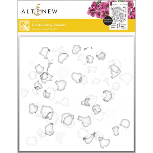 Altenew - Captivating Blooms Simple Coloring Stencil Set (4 in 1)