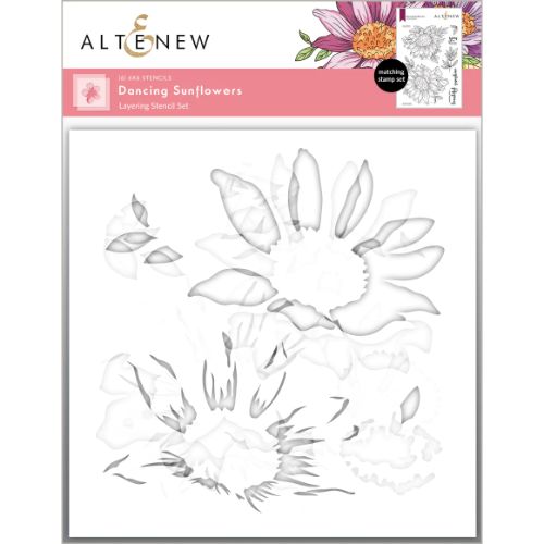 Altenew - Dancing Sunflowers Layering Stencil Set (6 in 1)