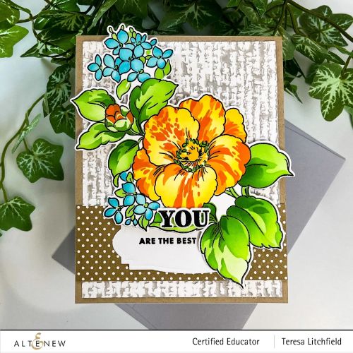Altenew - Build-A-Garden: Rosa Gallica & Add-On Die Bundle - Postage as per Actual