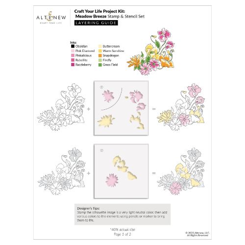 Altenew - Craft Your Life Project Kit: Meadow Breeze - Postage as per Actual