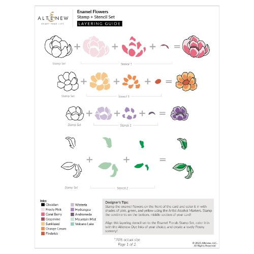 Altenew - Enamel Flowers - Complete Bundle