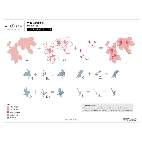 Altenew - Wild Geranium - Complete Bundle