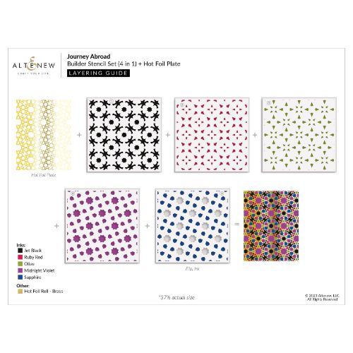 Altenew - Journey Abroad - Hot Foil Plate