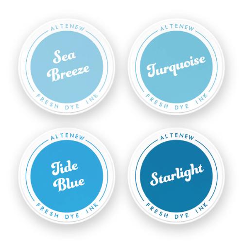 Altenew - Deep Blue Seas Fresh Dye Ink - Complete Bundle
