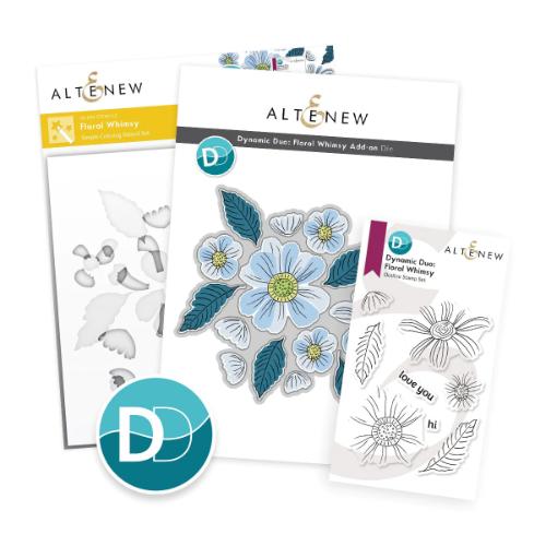 Altenew - Dynamic Duo: Floral Whimsy & Add-on Die Bundle - Postage as per Actual