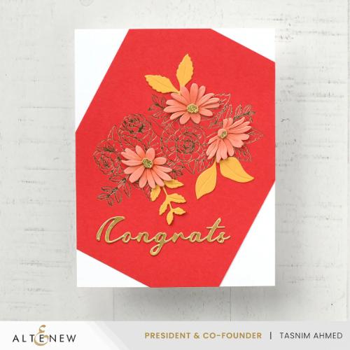 Altenew - Blooming Floral Swag Press Plate Set