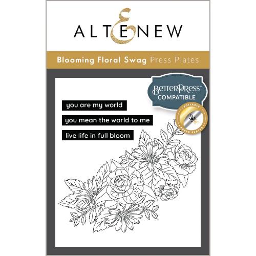 Altenew - Blooming Floral Swag Press Plate Set