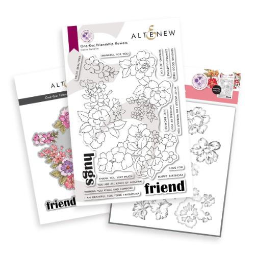 Altenew - One-Go: Friendship Flowers - Complete Bundle - Postage as per Actual