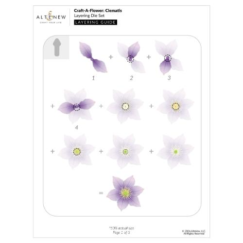 Altenew - Craft-A-Flower: Clematis Layering Die Set