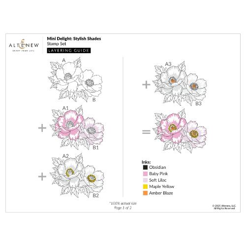 Altenew - Mini Delight: Stylish Shades Stamp & Die Set