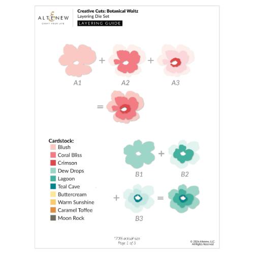 Altenew - Creative Cuts: Botanical Waltz Layering Die Set