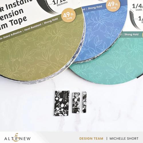 Altenew - Black Instant Dimension Foam Tape - 1/16'' x 1'' x 15m - Postage as per Actual