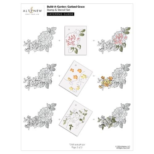 Altenew - Build-A-Garden: Garland Grace & Add-on Die Bundle - Postage as per Actual