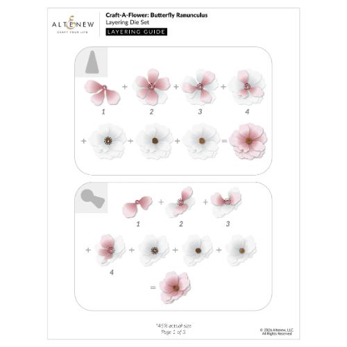 Altenew - Craft-A-Flower: Butterfly Ranunculus Layering Die Set