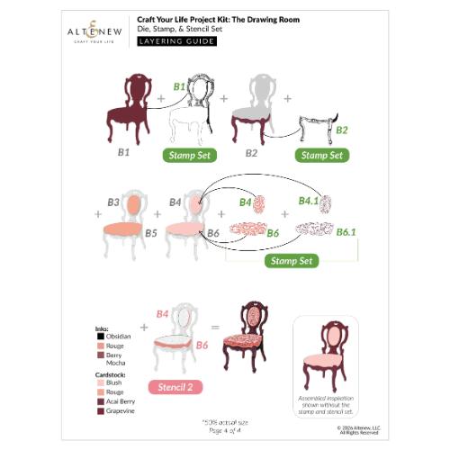 Altenew - Craft Your Life Project Kit: The Drawing Room - Postage as per Actual