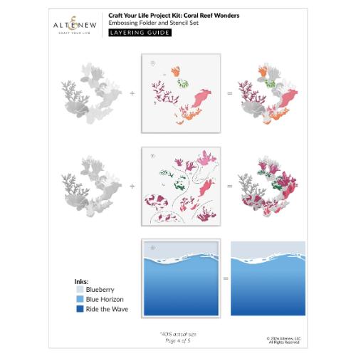 Altenew - Craft Your Life Project Kit: Coral Reef Wonders - Postage as per Actual