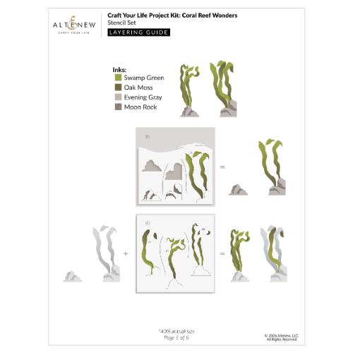 Altenew - Craft Your Life Project Kit: Coral Reef Wonders - Postage as per Actual