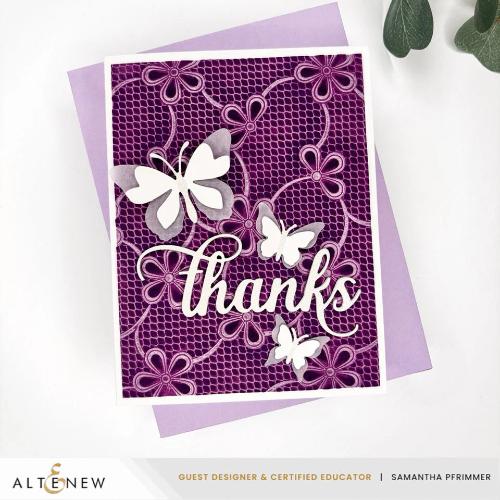Altenew - Lace Topped Petals 3D Embossing Folder