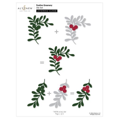 Altenew - Festive Greenery Die Set