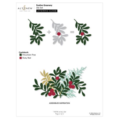 Altenew - Festive Greenery Die Set