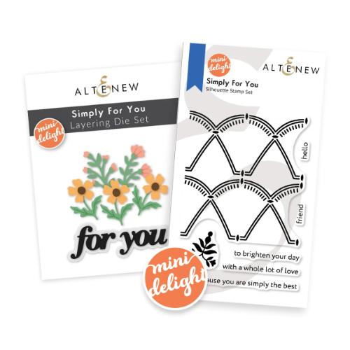 Altenew - Mini Delight: Simply For You Stamp & Layering Die Set