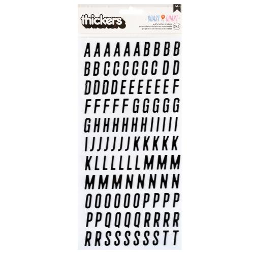 American Crafts Coast-to-Coast Thickers Alpha (245pcs) (34025930)