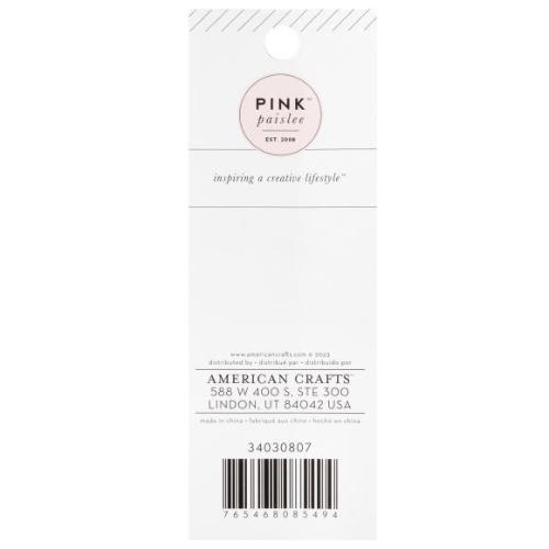 American Crafts - Pink Paislee Joyful Notes Enamel Dots 60 Pieces