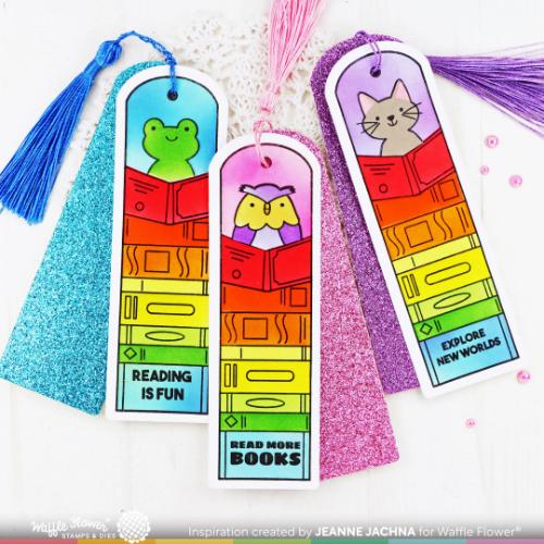 Waffle Flower - Round Bookmark Sayings Stamp Set