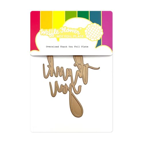 Waffle Flower - Oversized Thank You Foil Plate