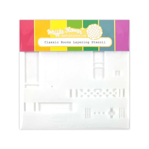 Waffle Flower - Classic Books Layering Stencil