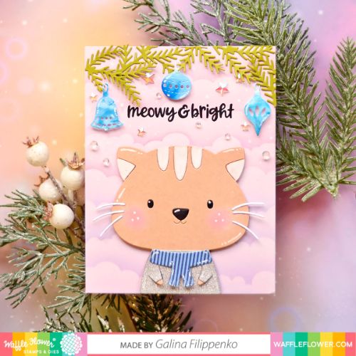 Waffle Flower - Cloudy Stencil