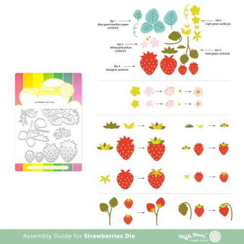 Waffle Flower - Strawberries Die
