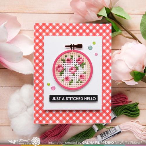 Waffle Flower - Stitchable Hoops Die