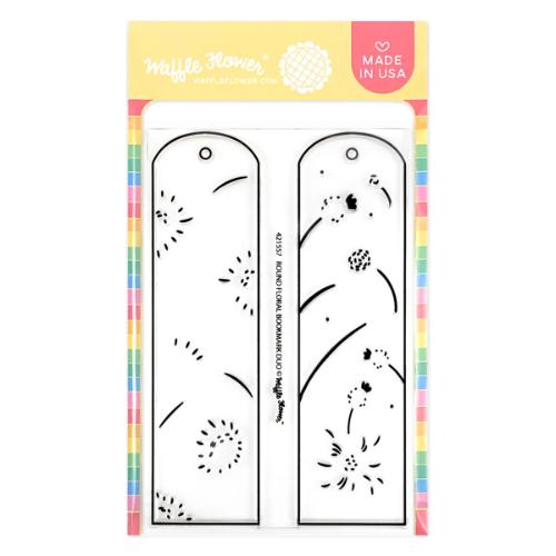 Waffle Flower - Round Floral Bookmark Duo Stamp Set
