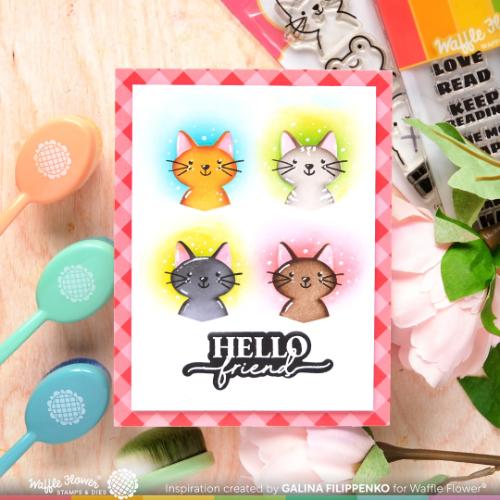 Waffle Flower - Round Critter Bookmark Stencil