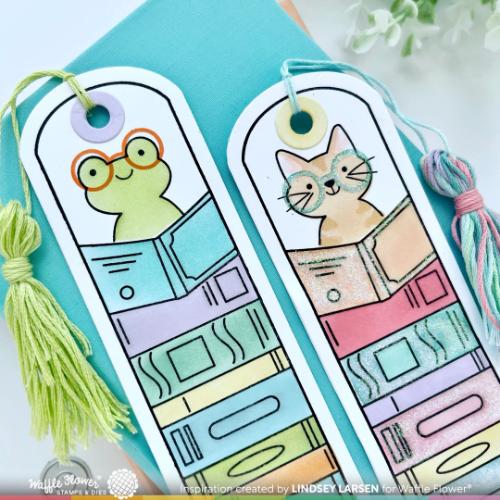 Waffle Flower - Round Critter Bookmark Stencil